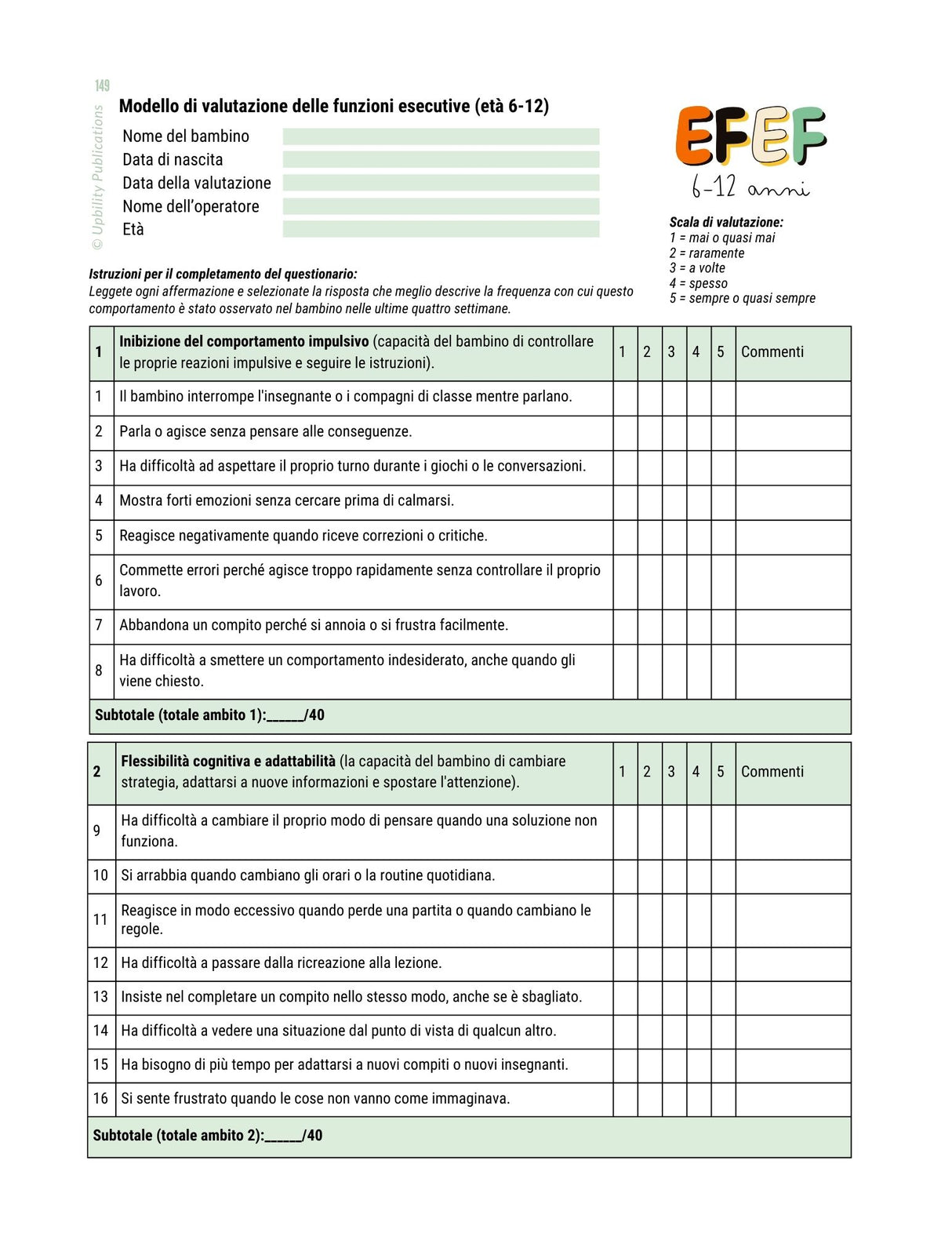 Le funzioni esecutive - Strategie di intervento | 6-12 anni