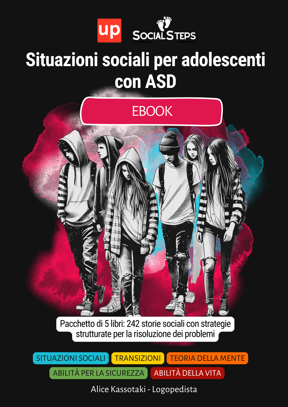 Situazioni sociali per adolescenti con ASD - Social Steps | SERIE DI 5 EBOOK