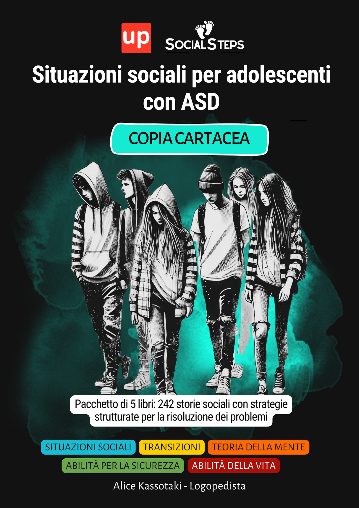 Situazioni sociali per adolescenti con ASD - Social Steps | SERIE DI 5 LIBRI STAMPATI