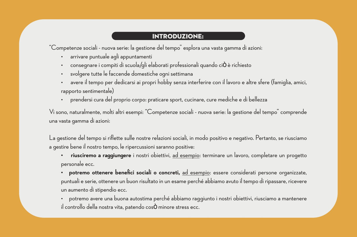 Social Savvy Series - La gestione del tempo