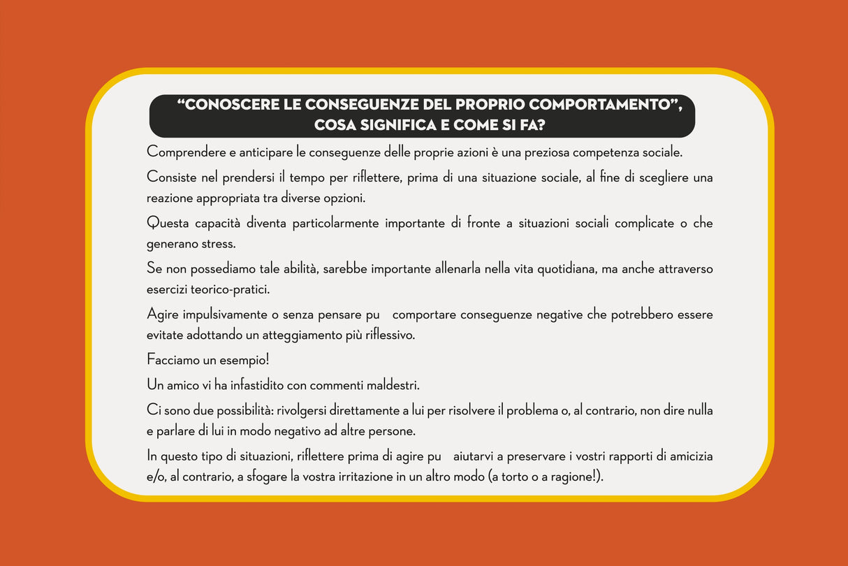 Social Savvy Series - Conoscere le conseguenze del proprio comportamento