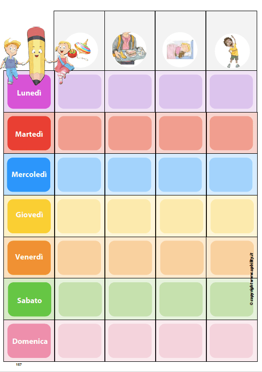 ORIENTAMENTO TEMPORALE | I giorni della settimana e ieri, oggi e domani - Upbility IT