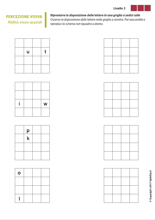 Percezione visiva per bambini con dislessia | Parte 7 : Abilità visuo-spaziali - Upbility IT