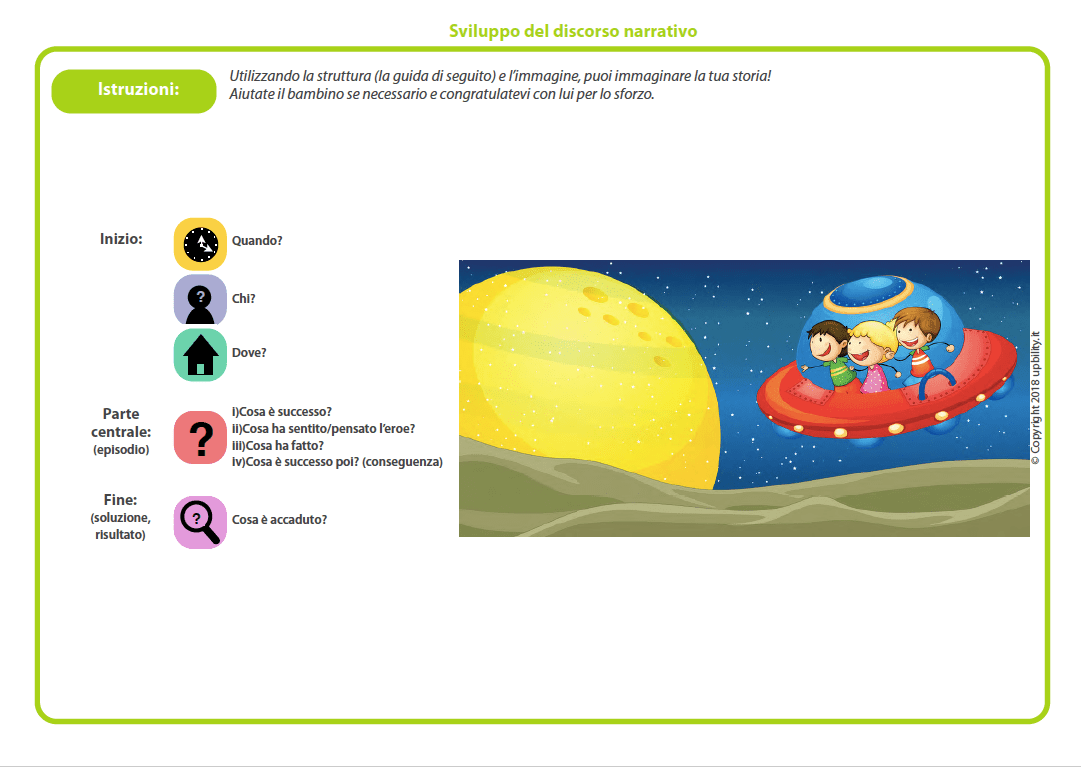 Sviluppo del discorso narrativo - Upbility IT