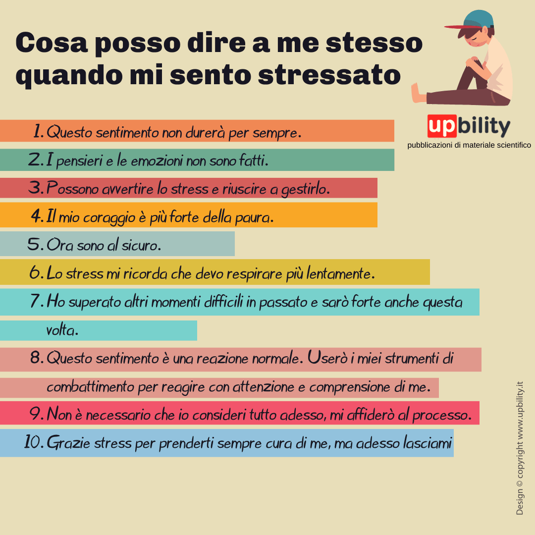 Cosa posso dire a me stesso quando mi sento stressato | Upbility IT