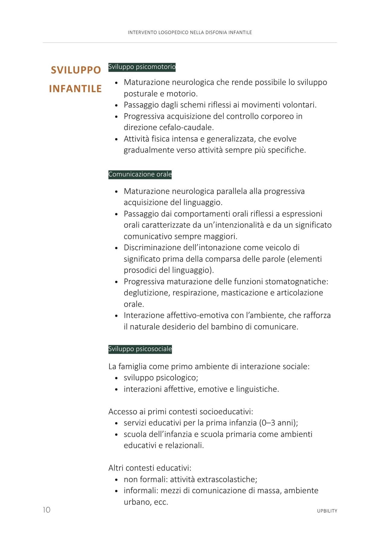 Intervento logopedico nella disfonia infantile