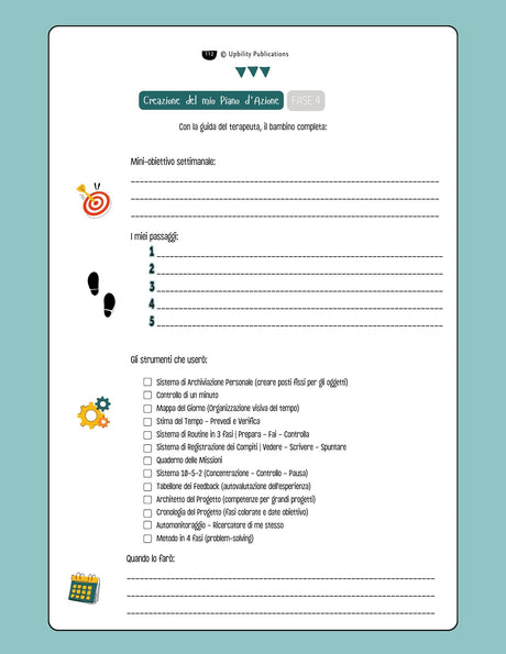 MASTERPLAN 7-12 | Programma di Organizzazione e Gestione del Tempo