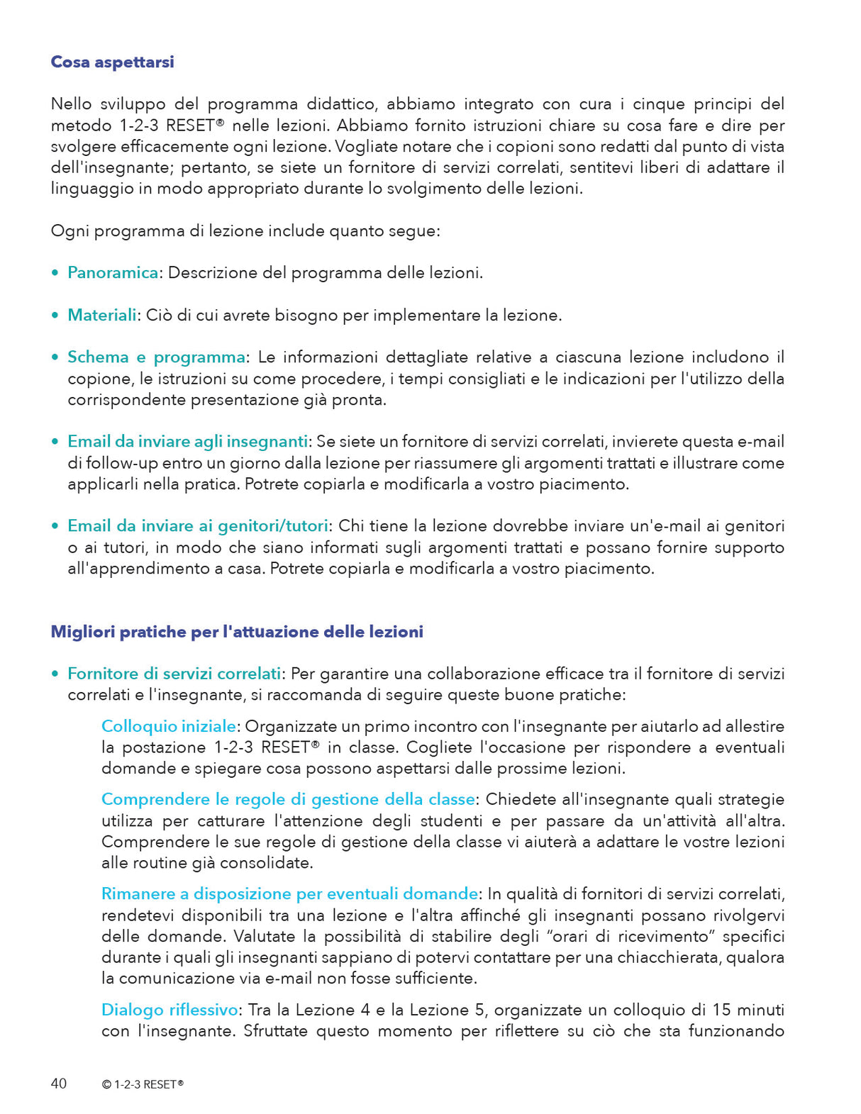 Manuale di intervento 1-2-3 RESET® | Guida all’intervento comportamentale sensibile al trauma