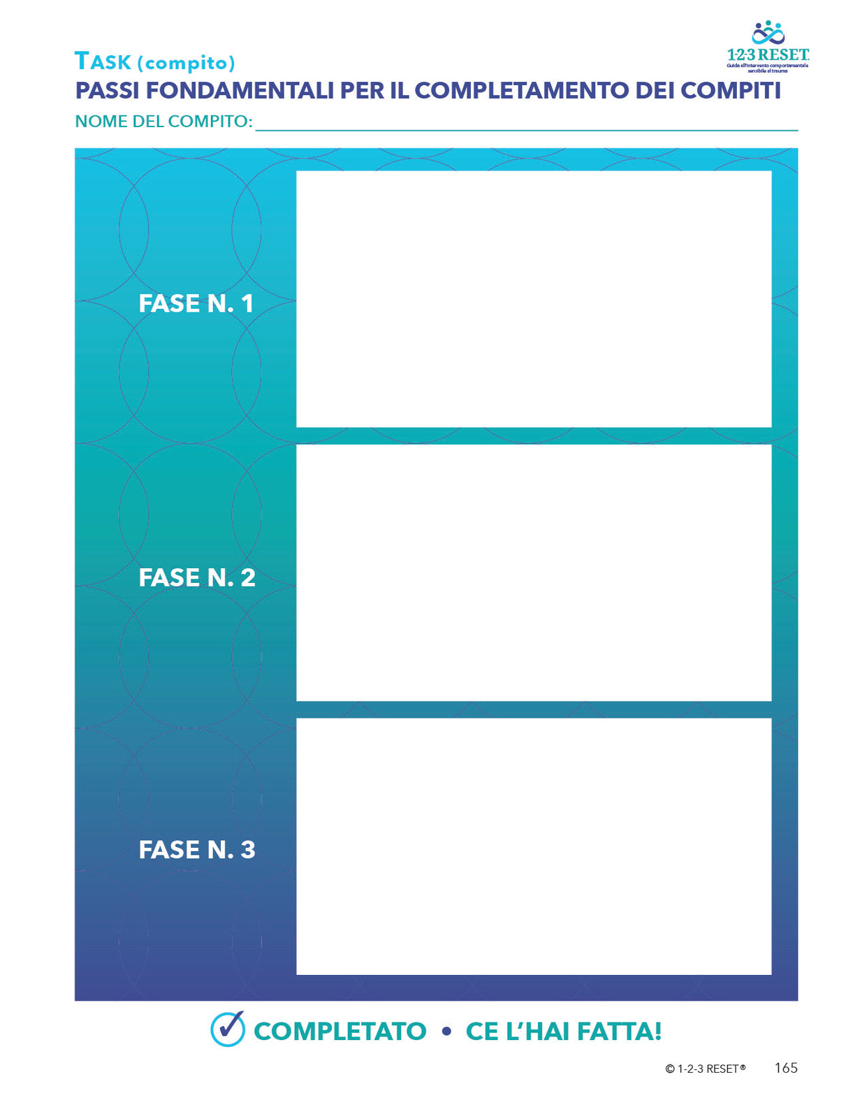Manuale di intervento 1-2-3 RESET® | Guida all’intervento comportamentale sensibile al trauma