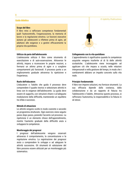 Le funzioni esecutive - Strategie di intervento per adolescenti dai 12 ai 18 anni