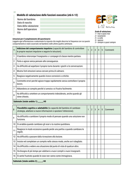 Le funzioni esecutive - Strategie di intervento | 6-12 anni