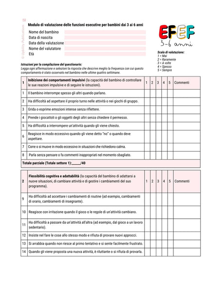 Le funzioni esecutive - Strategie di intervento | 3-6 anni