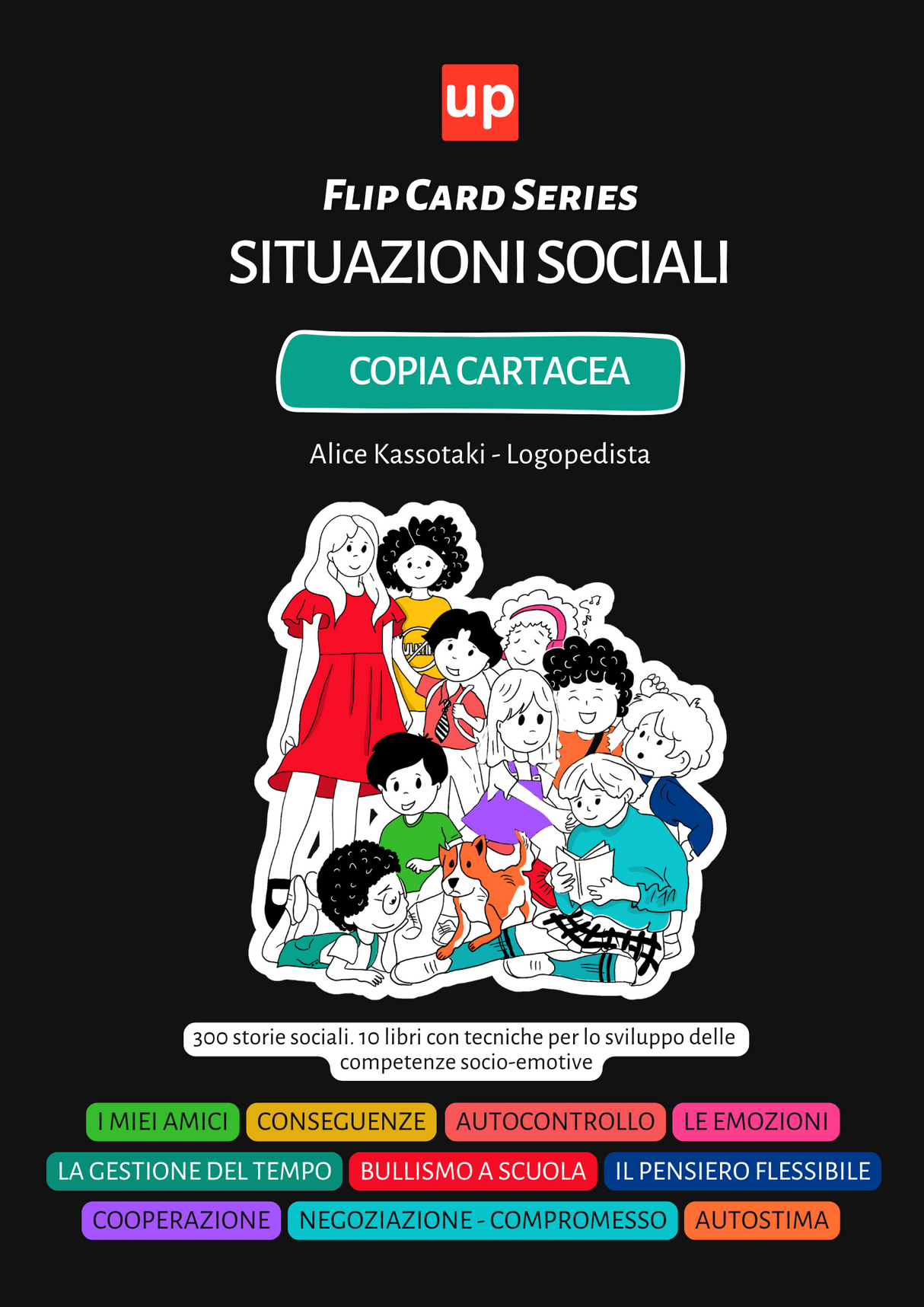 Situazioni sociali | 300 Storie Sociali - Flip Card Series | SERIE DI 10 LIBRI STAMPATI