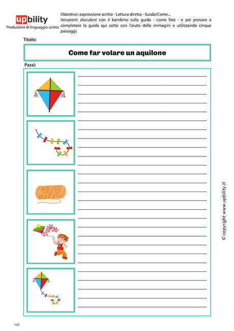 PRODUZIONE DEL LINGUAGGIO SCRITTO | Struttura del testo, Parte B