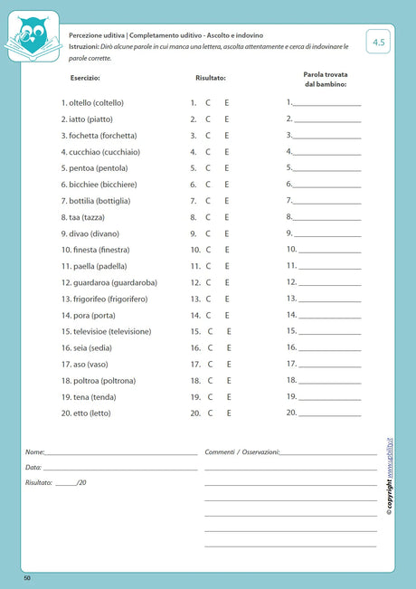 Sviluppo della percezione uditiva | SERIE DI 5 EBOOK