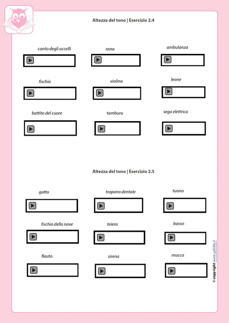 Sviluppo della percezione uditiva | SERIE DI 5 EBOOK