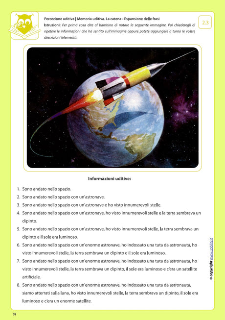 Sviluppo della percezione uditiva | MEMORIA UDITIVA