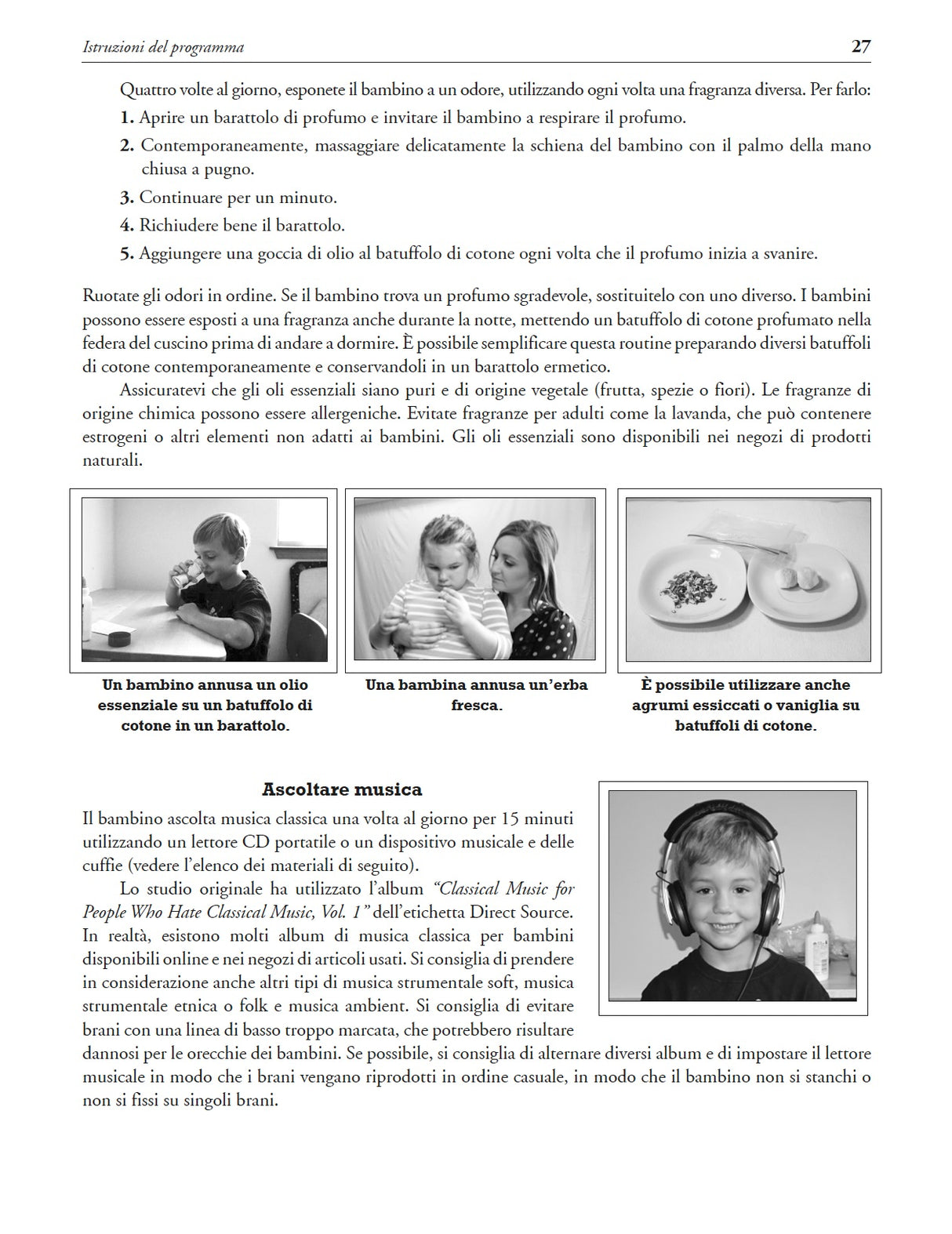 Programma di potenziamento delle funzioni sensoriali