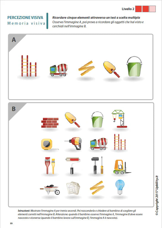 Percezione visiva per bambini con dislessia | SERIE DI 7 EBOOK