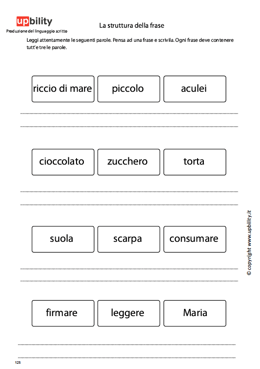 Produzione del linguaggio scritto | SERIE DI 4 LIBRI STAMPATI